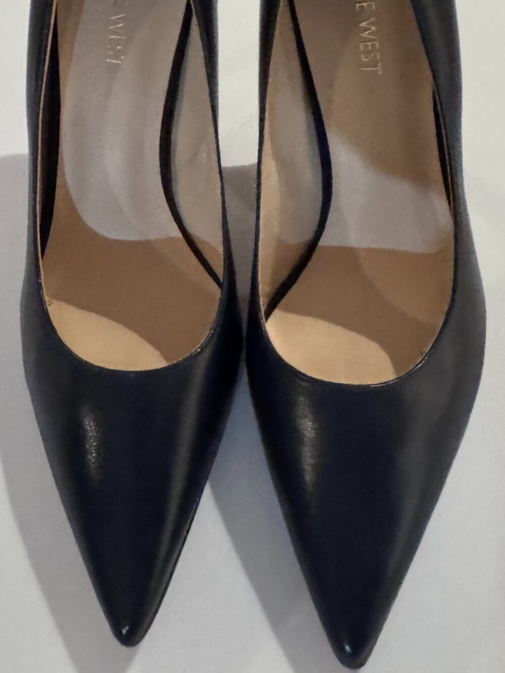 Nine West Tatiana Pointy Toe Pumps, Black, Leather, New, Never Worn, Size 9